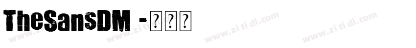 TheSansDM 字体转换